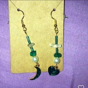 “Who Loves Green?”- Handmade Earrings